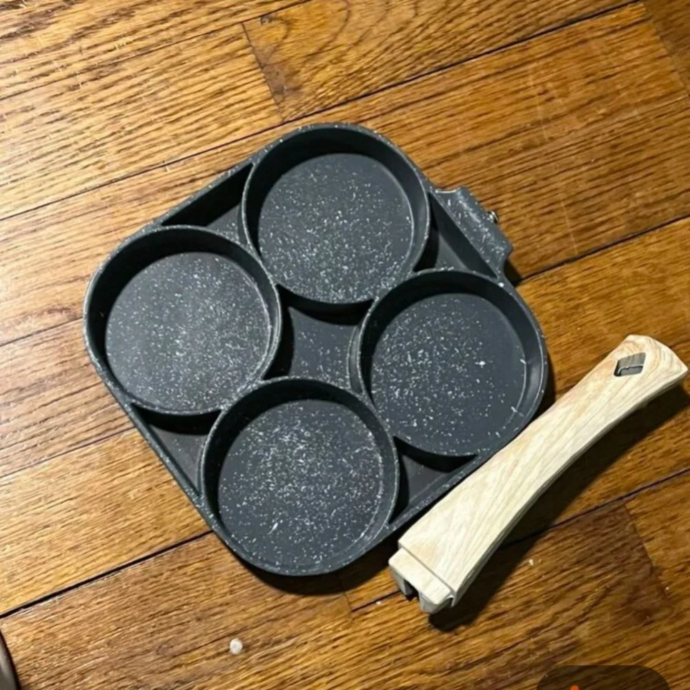 One Pan four Sides Frying Pan multi tasking pan pancake pan hamburger pan